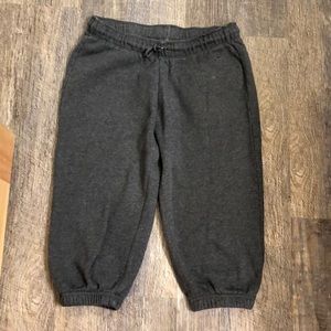 Nike Grey Loose Capris, Size Small